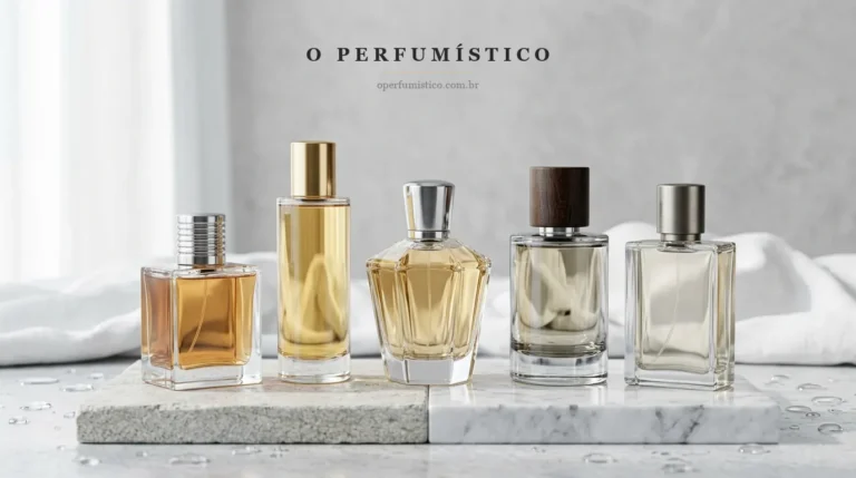 Os melhores perfumes masculinos para o dia a dia reunidos em composição de estúdio para análise de fixação e versatilidade