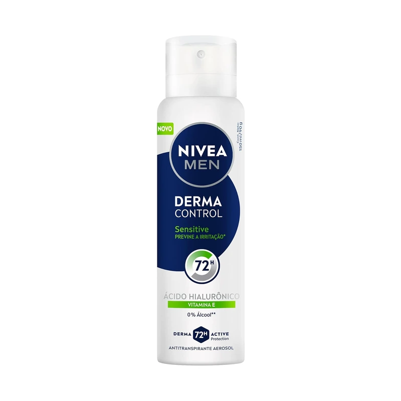 Desodorante Nivea Sensitive Sem Perfume 150ml: opção suave com camomila que vale a pena para pele alérgica e preserva o rastro na pele.