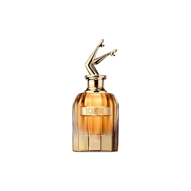 Jean Paul Gaultier Scandal Absolu 80ml: perfume com as pernas para cima dourado em fixação na pele e projeção.